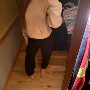 Aritzia Beige Sweatfleece Hoodie